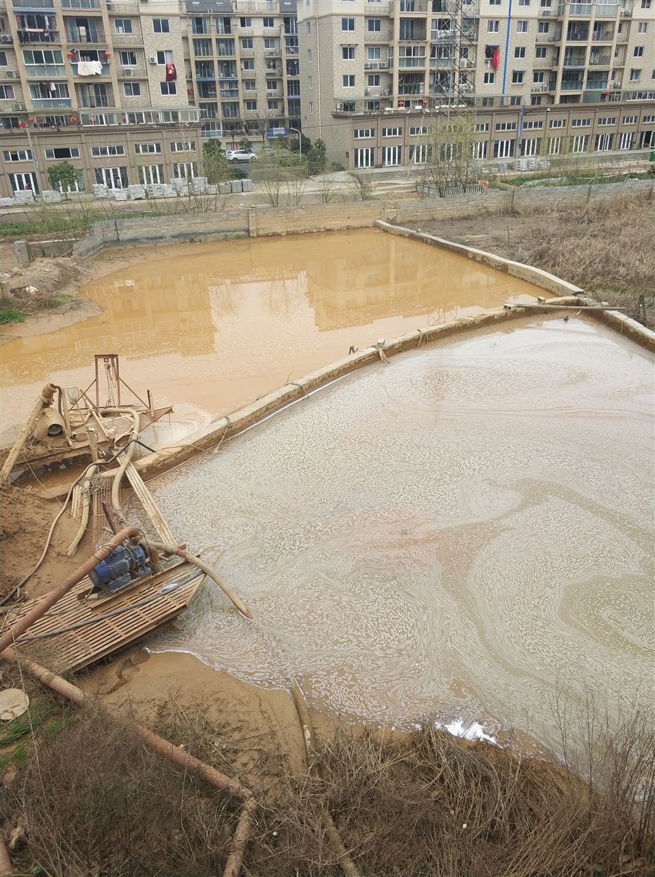 炉霍沉淀池淤泥清理-厂区废水池淤泥清淤